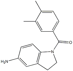 1-[(3,4-dimethylphenyl)carbonyl]-2,3-dihydro-1H-indol-5-amine Struktur