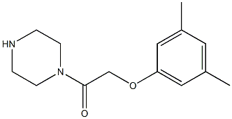 1-[(3,5-dimethylphenoxy)acetyl]piperazine Struktur