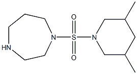 1-[(3,5-dimethylpiperidine-1-)sulfonyl]-1,4-diazepane Struktur