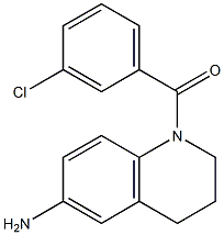 1-[(3-chlorophenyl)carbonyl]-1,2,3,4-tetrahydroquinolin-6-amine Struktur