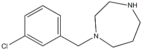 1-[(3-chlorophenyl)methyl]-1,4-diazepane Struktur