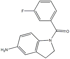 1-[(3-fluorophenyl)carbonyl]-2,3-dihydro-1H-indol-5-amine Struktur