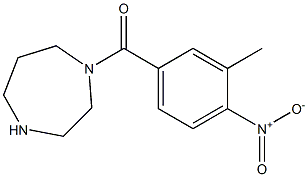 1-[(3-methyl-4-nitrophenyl)carbonyl]-1,4-diazepane Struktur