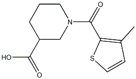 1-[(3-methylthien-2-yl)carbonyl]piperidine-3-carboxylic acid Struktur