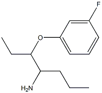 1-[(4-aminoheptan-3-yl)oxy]-3-fluorobenzene Struktur