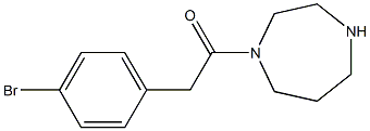 1-[(4-bromophenyl)acetyl]-1,4-diazepane Struktur