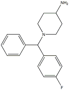 1-[(4-fluorophenyl)(phenyl)methyl]piperidin-4-amine Struktur