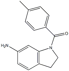 1-[(4-methylphenyl)carbonyl]-2,3-dihydro-1H-indol-6-amine Struktur