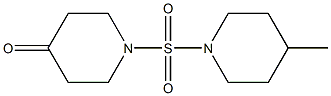 1-[(4-methylpiperidine-1-)sulfonyl]piperidin-4-one Struktur