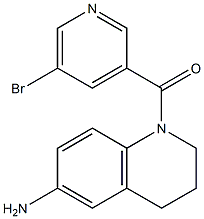 1-[(5-bromopyridin-3-yl)carbonyl]-1,2,3,4-tetrahydroquinolin-6-amine Struktur