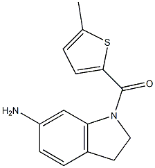 1-[(5-methylthiophen-2-yl)carbonyl]-2,3-dihydro-1H-indol-6-amine Struktur