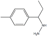 1-[1-(4-methylphenyl)propyl]hydrazine Struktur