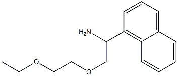 1-[1-amino-2-(2-ethoxyethoxy)ethyl]naphthalene Struktur