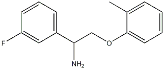 1-[1-amino-2-(2-methylphenoxy)ethyl]-3-fluorobenzene Struktur