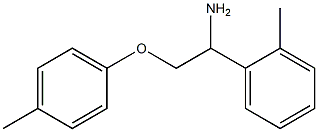 1-[1-amino-2-(4-methylphenoxy)ethyl]-2-methylbenzene Struktur