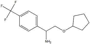 1-[1-amino-2-(cyclopentyloxy)ethyl]-4-(trifluoromethyl)benzene Struktur