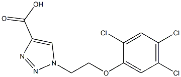 1-[2-(2,4,5-trichlorophenoxy)ethyl]-1H-1,2,3-triazole-4-carboxylic acid Struktur