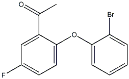 1-[2-(2-bromophenoxy)-5-fluorophenyl]ethan-1-one Struktur