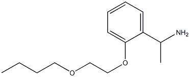 1-[2-(2-butoxyethoxy)phenyl]ethan-1-amine Struktur