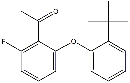 1-[2-(2-tert-butylphenoxy)-6-fluorophenyl]ethan-1-one Struktur