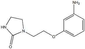 1-[2-(3-aminophenoxy)ethyl]imidazolidin-2-one Struktur