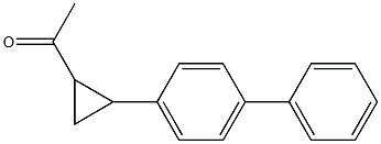 1-[2-(4-phenylphenyl)cyclopropyl]ethan-1-one Struktur