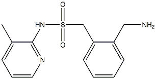 1-[2-(aminomethyl)phenyl]-N-(3-methylpyridin-2-yl)methanesulfonamide Struktur