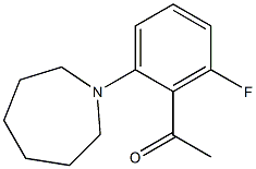 1-[2-(azepan-1-yl)-6-fluorophenyl]ethan-1-one Struktur