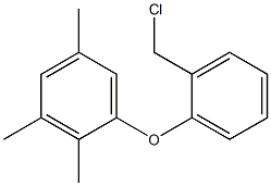 1-[2-(chloromethyl)phenoxy]-2,3,5-trimethylbenzene Struktur