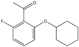 1-[2-(cyclohexyloxy)-6-fluorophenyl]ethan-1-one Struktur