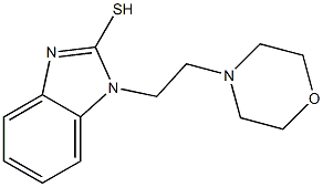 1-[2-(morpholin-4-yl)ethyl]-1H-1,3-benzodiazole-2-thiol Struktur