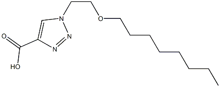 1-[2-(octyloxy)ethyl]-1H-1,2,3-triazole-4-carboxylic acid Struktur