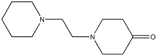 1-[2-(piperidin-1-yl)ethyl]piperidin-4-one Struktur