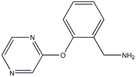 1-[2-(pyrazin-2-yloxy)phenyl]methanamine Struktur