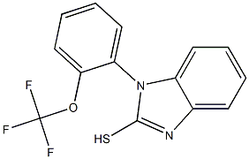 1-[2-(trifluoromethoxy)phenyl]-1H-1,3-benzodiazole-2-thiol Struktur