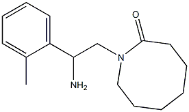 1-[2-amino-2-(2-methylphenyl)ethyl]azocan-2-one Struktur