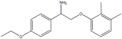 1-[2-amino-2-(4-ethoxyphenyl)ethoxy]-2,3-dimethylbenzene Struktur