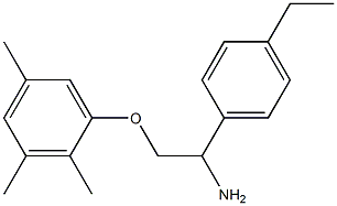 1-[2-amino-2-(4-ethylphenyl)ethoxy]-2,3,5-trimethylbenzene Struktur