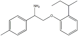 1-[2-amino-2-(4-methylphenyl)ethoxy]-2-(butan-2-yl)benzene Struktur