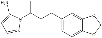 1-[3-(1,3-benzodioxol-5-yl)-1-methylpropyl]-1H-pyrazol-5-amine Struktur