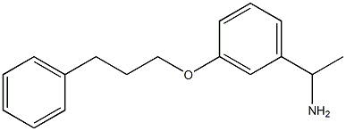 1-[3-(3-phenylpropoxy)phenyl]ethan-1-amine Struktur