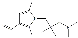 1-[3-(dimethylamino)-2,2-dimethylpropyl]-2,5-dimethyl-1H-pyrrole-3-carbaldehyde Struktur