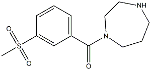 1-[3-(methylsulfonyl)benzoyl]-1,4-diazepane Struktur