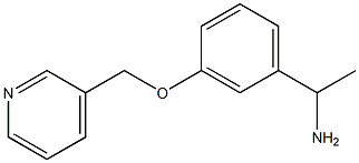 1-[3-(pyridin-3-ylmethoxy)phenyl]ethanamine Struktur