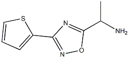 1-[3-(thiophen-2-yl)-1,2,4-oxadiazol-5-yl]ethan-1-amine Struktur