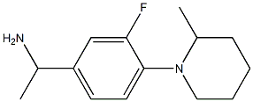 1-[3-fluoro-4-(2-methylpiperidin-1-yl)phenyl]ethan-1-amine Struktur