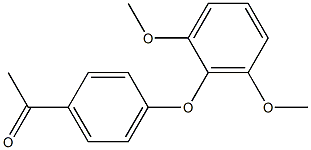 1-[4-(2,6-dimethoxyphenoxy)phenyl]ethan-1-one Struktur