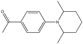 1-[4-(2,6-dimethylpiperidin-1-yl)phenyl]ethan-1-one Struktur