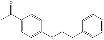 1-[4-(2-phenylethoxy)phenyl]ethan-1-one Struktur