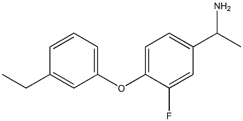 1-[4-(3-ethylphenoxy)-3-fluorophenyl]ethan-1-amine Struktur